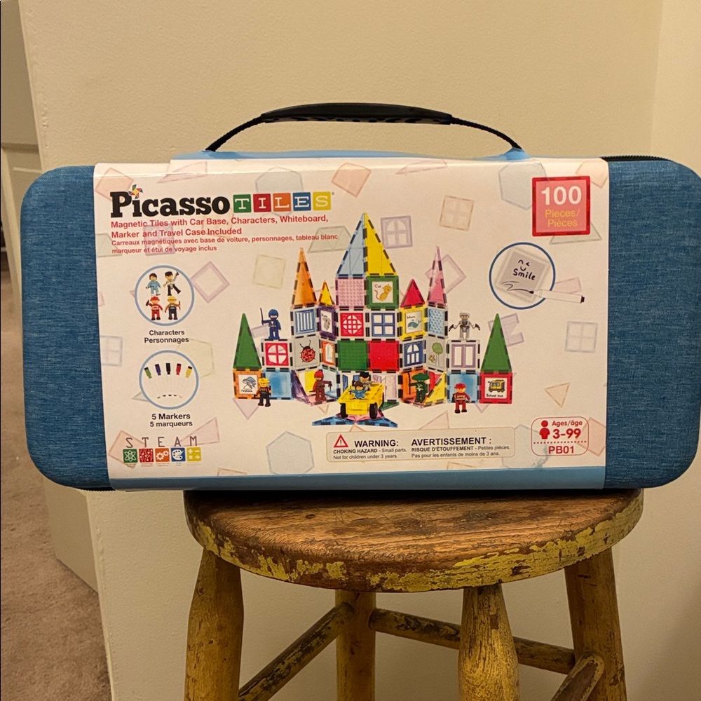 100-Piece Colorful Magnetic Building Set